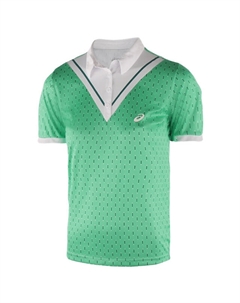 Зеленая женская теннисная футболка-поло Motion Dry Club, зеленый Asics