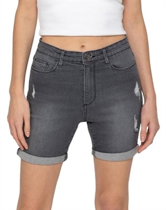 Женские рваные джинсовые шорты серого цвета, серый Enzo