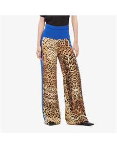 Брюки, High-Waisted Wide Leg Pants w/ Geometric Panel Cushnie