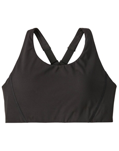 Спортивный бюстгальтер Women's Shadowlite Mid Impact Adjustable Bra, черный Patagonia