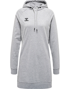 Платье Hmlmove Grid Cotton Sweatdress, серый меланж Hummel