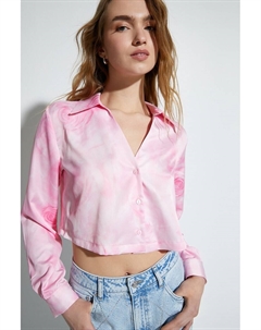 Короткая рубашка с цветочным узором, розовый Koton