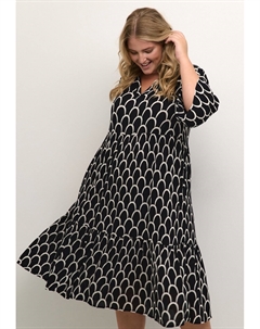 Повседневное платье ERRY AMI, цвет black and white graphic print Kaffe curve