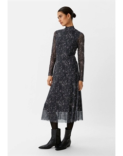 Повседневное платье MIT STEHKRAGEN, цвет schwarz Comma casual identity