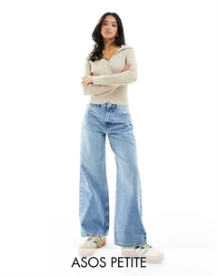 Синие джинсы DESIGN Petite Dad Asos