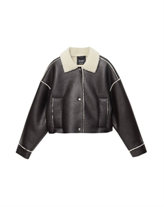 Межсезонная куртка, цвет Chocolate Pull & bear