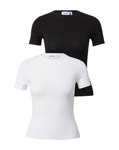 Футболка, черный/белый Weekday