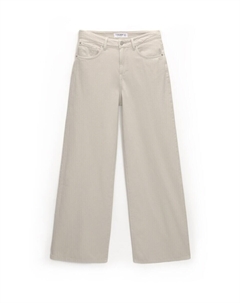 Широкие брюки, бежевый Pull & bear