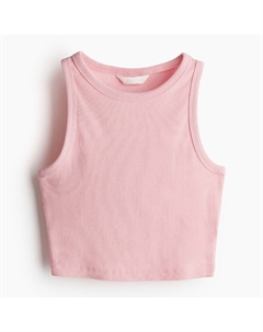 Топ Crop Tank, светло-розовый H&m
