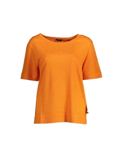 Оранжевый льняной женский топ Gant