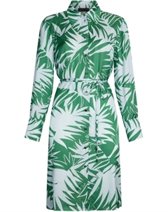 Зеленое платье-рубашка, зеленый Liu jo