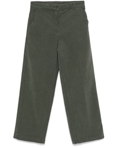 Укороченные брюки из твила, зеленый Aspesi