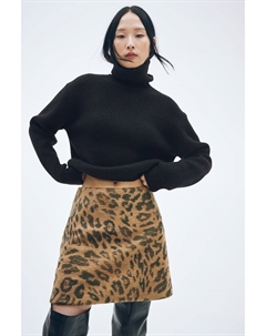 Джемпер рельефной вязки с воротником поло, черный H&m