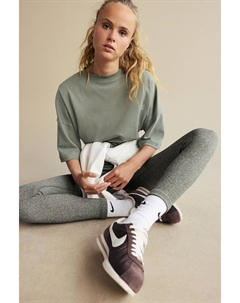 Леггинсы бесшовные в рубчик с высокой талией, зеленый Next