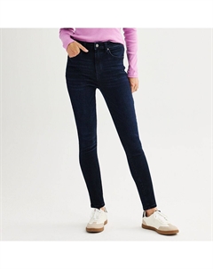 Женские джинсы скинни с высокой посадкой, цвет Dark Rinse Sonoma goods for life