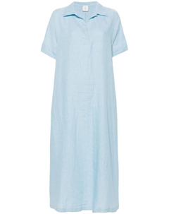 Платье-трапеция длины макси, синий Eleventy