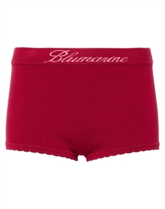 Мини-шорты с жаккардовым логотипом, красный Blumarine