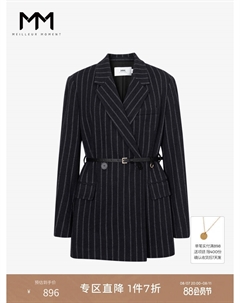 Короткий пиджак для женщин, темно-синий Mai meng