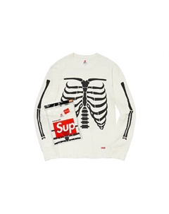 Кофта унисекс, белый Supreme