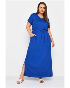 Платье макси с завязками, синий Yours