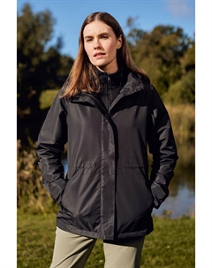 Куртка Fell 3 в 1, водостойкий дождевик, черный Mountain warehouse