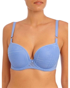 Формованный бюстгальтер-футболка с глубоким вырезом Fatale, синий Freya