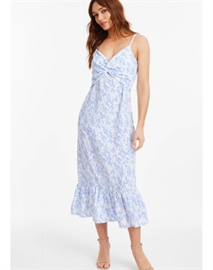 Платье миди с цветочным принтом, белый Quiz