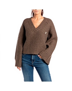 Свитер DK1457.000.G22648, коричневый Replay