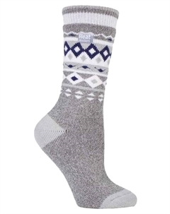 Тонкие зимние женские термоноски Lite в модном дизайне witton, серый Heat holders