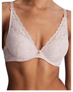 Бюстгальтер с глубоким вырезом Rosessence Care High Apex, розовый Aubade