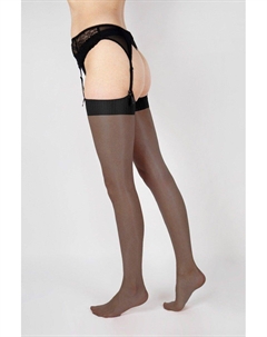 Чулки Ultra Shine плотностью 10 ден - черные, черный Aristoc