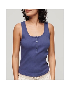 Рубашка Essential Button Down Sleeveless, фиолетовый Superdry