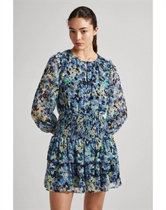 Коралловое платье с принтом Мульти, синий Debenhams