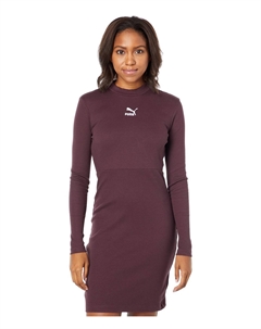 Платье, Classics Ribbed Long Sleeve Dress Puma