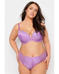 Мягкий бюстгальтер с кружевными деталями, фиолетовый Yours