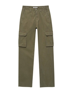 Брюки карго, оливковый Pull & bear