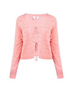 Вязаный кардиган, розовый Mymo
