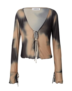 Лонгслив FLORENCE, коричневый Edited