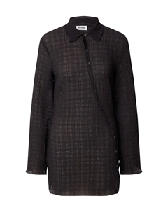 Платье-рубашка, черный Weekday