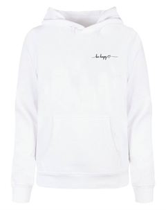 Толстовка BE HAPPY, белый Merchcode