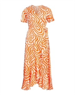 Летнее платье GREEN PAPAYA, оранжевый Object