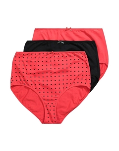 Трусы, цвет Red/Neon Red/Black Ulla popken