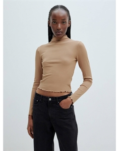 Лонгслив DANIELA, светло-коричневый Edited