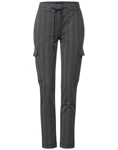 Зауженные брюки TRACEY DESSIN, светло-серый Cecil