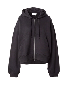 Худи на молнии, черный Weekday
