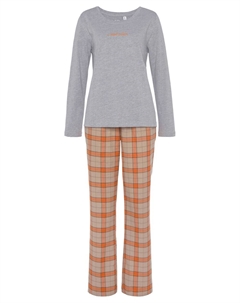 Пижама, серый/оранжевый Vivance