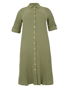 Платье-рубашка, оливковый Yoek