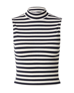 Топ KAORI, синий/белый Edited