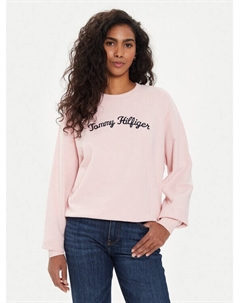 Толстовка стандартного кроя, розовый Tommy hilfiger