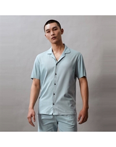 Пижама с вышитыми пуговицами, зеленый Calvin klein